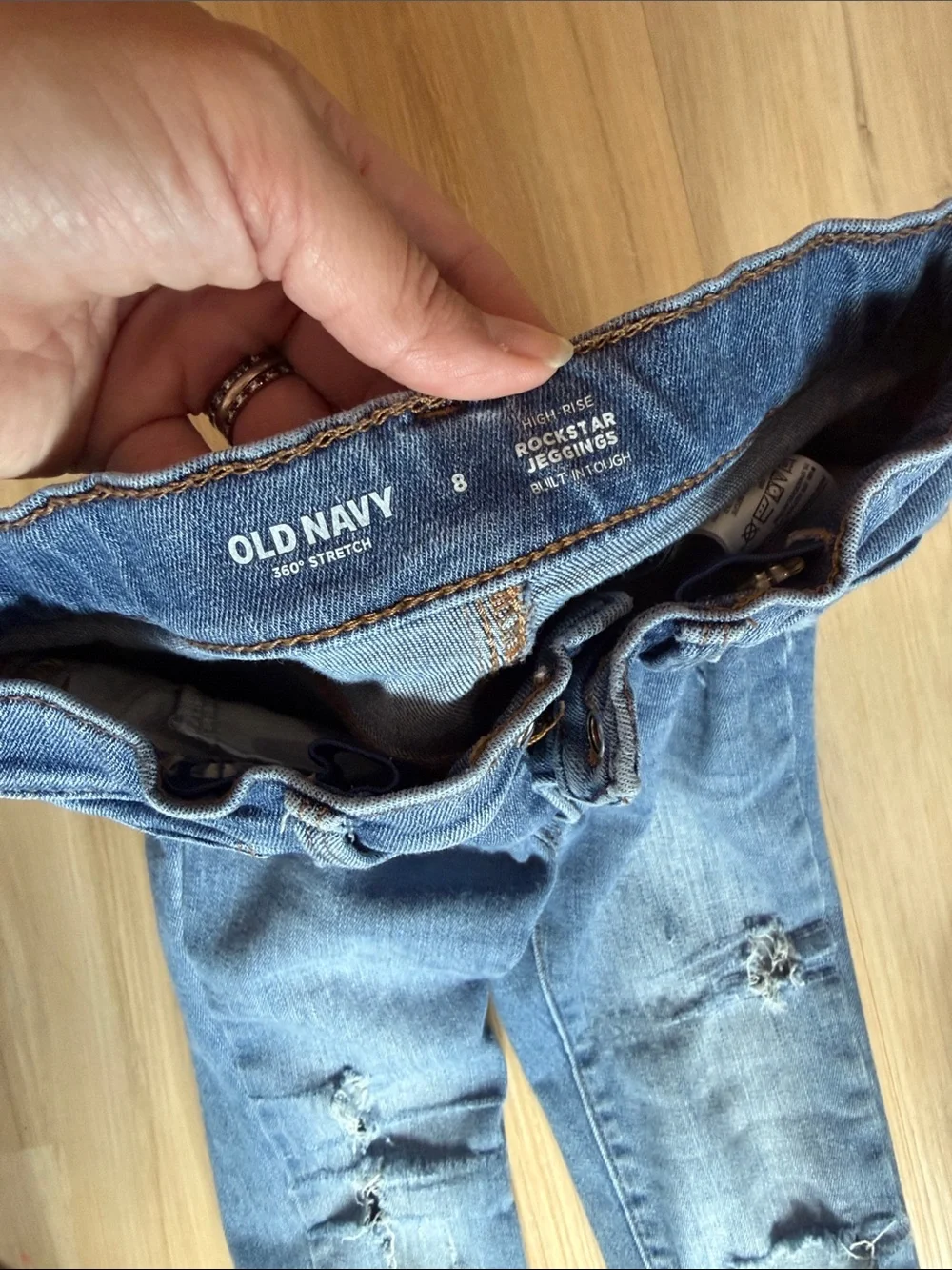 Old Navy Distressed Dark Blue Kids Jeans